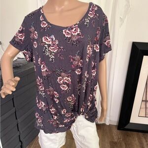 Purple Relaxed Short Sleeve Tee